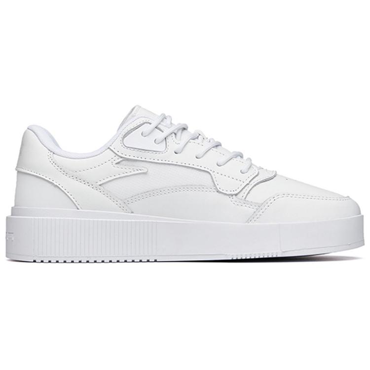 Anta Synthetic Leather Abrasion Resistant Breathable Abrasion Resistant Breathable Low top Skateboard Shoes Men's White 112148073-4