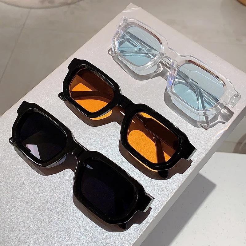 Vintage Rectangle Frame Sunglasses Men Fashion Retro Sun Glasses Luxury Brand Design Uv400 Shades Eyewear Women Goggles