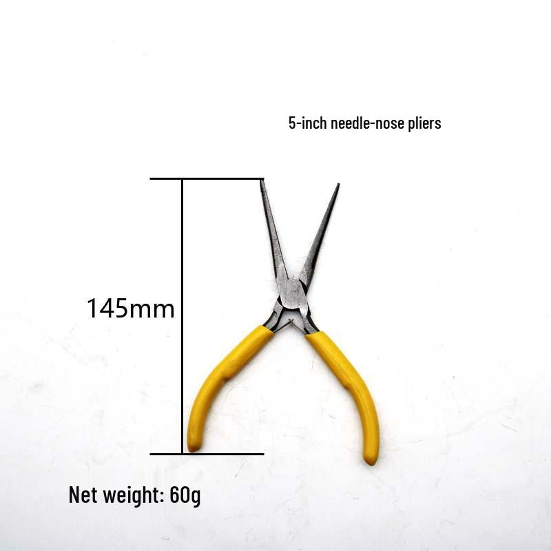 5" Mini Pliers for DIY Jewelry, Multi-Function Wire Cutters, Angled Top Cutting Pliers
