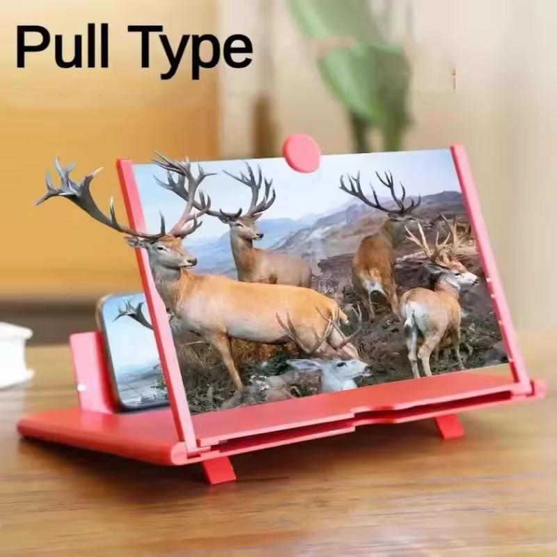 10 Inch 3D Screen Amplifier Video Magnifier for Smartphone Enlarged Mobile Phone Stand Bracket