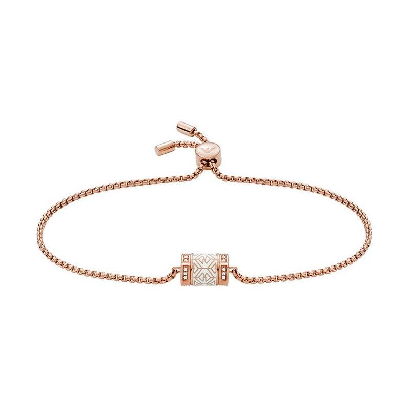 Emporio Armani Bracelet Fashion Beaded Transfer Beads Small Waist Stainless Steel Women s Small waist bracelet F basic packaging-brand original box коричневый