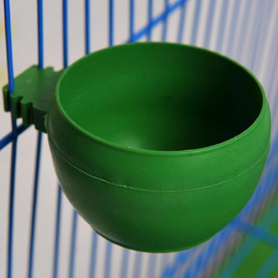 Bird Bowl Round Innoxious Plastic Practical Bird Feeder for Parrot