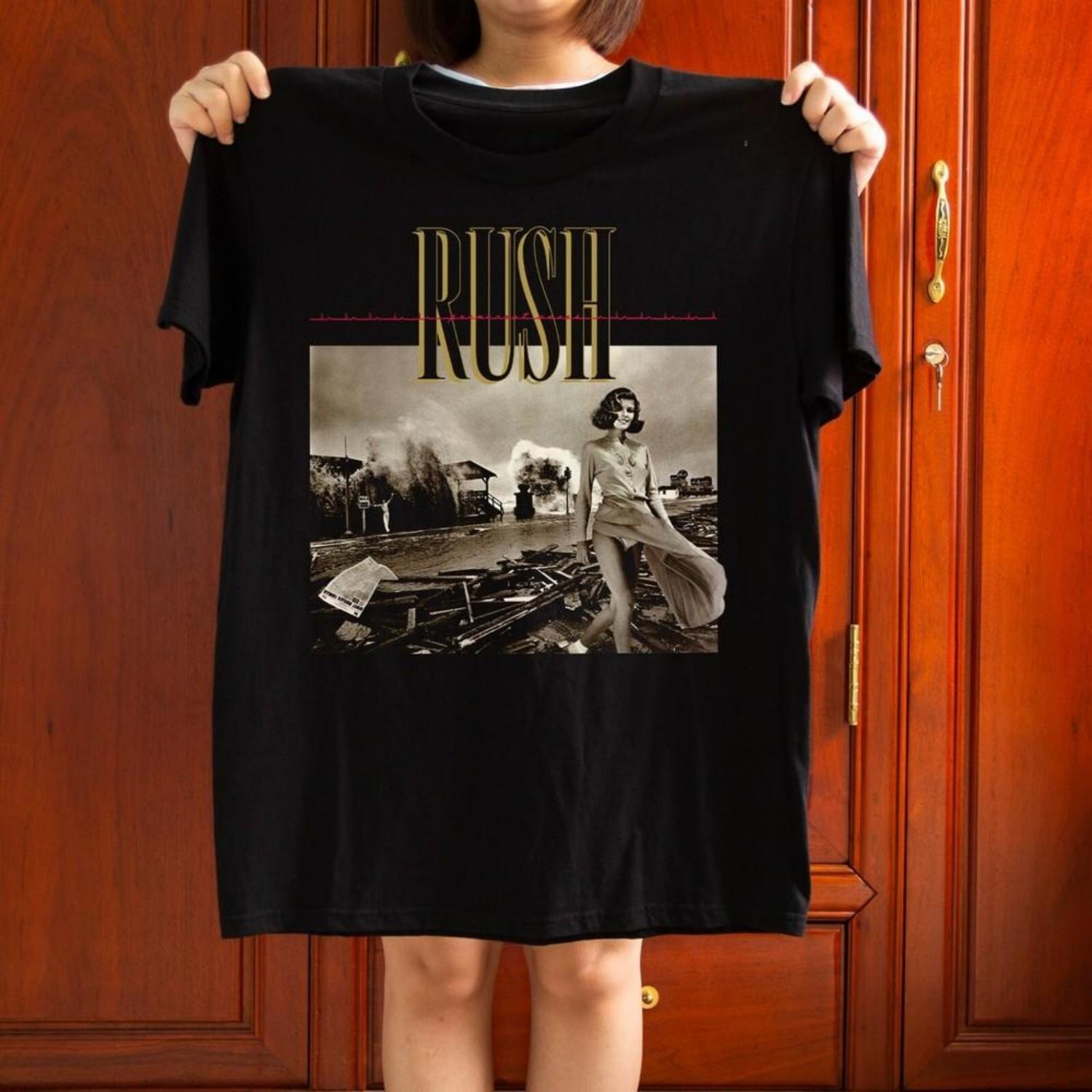 

Rush Permanent Waves 1980 Unisex Black T-shirt Size S-5XL Unisex T-Shirt XXXXXL чорний