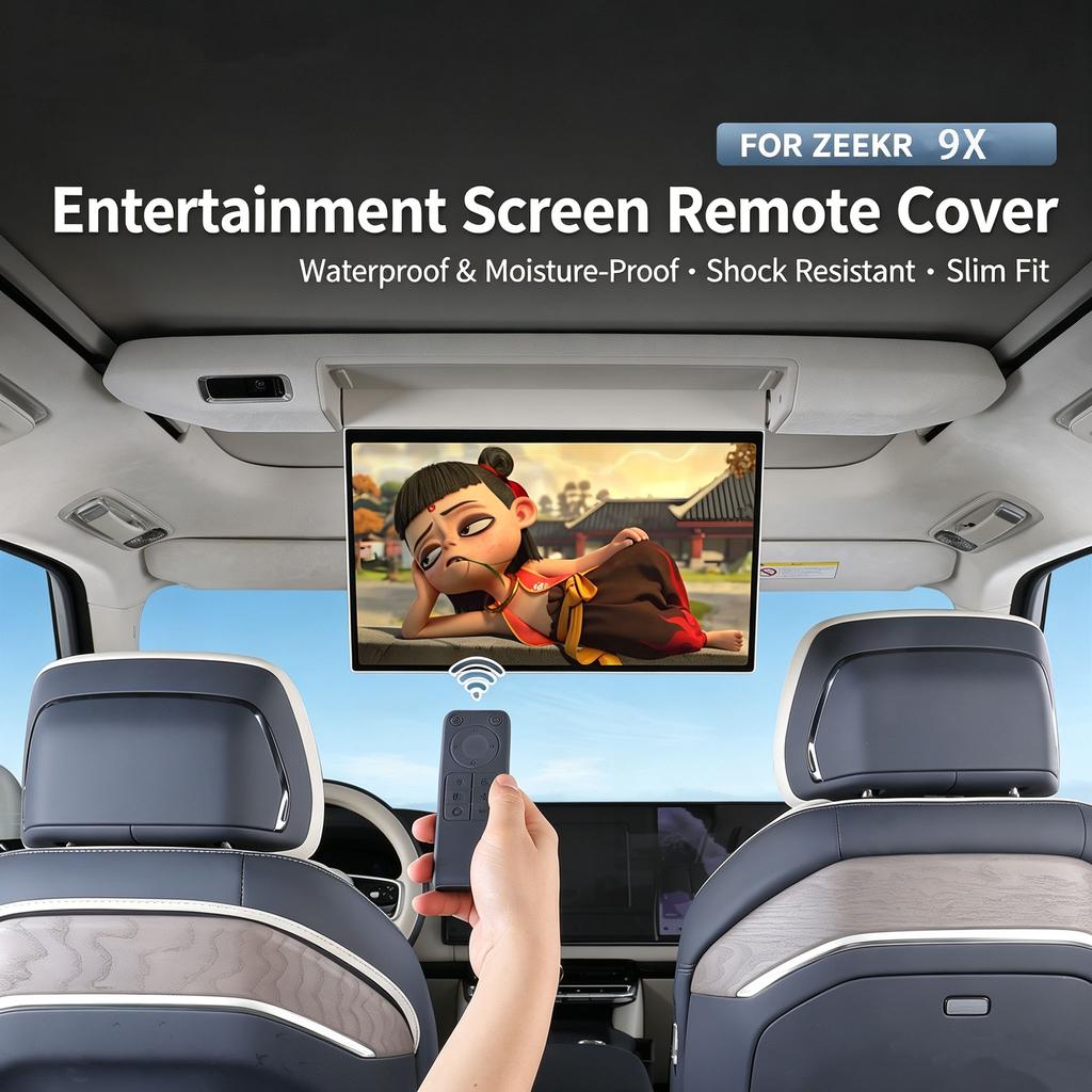 For ZEEKR 9X TV Remote Control Protective Cover with Silicone Anti Drop Shell and Interior Anti Abnormal Noise Accessories