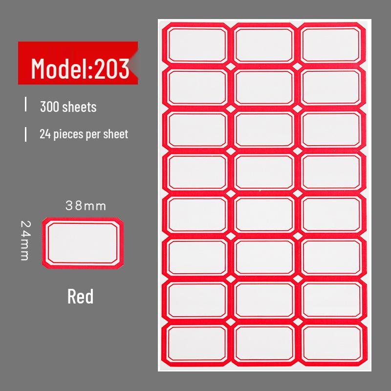 Self-Adhesive Label & Name Stickers for School & Warehouse Classification