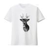 Party Deer Heavy Metal Sense Of Humor Funny Print T Shirt M1522 Vintage Washed Versatile Comfortable Fashion Homme Stretched
