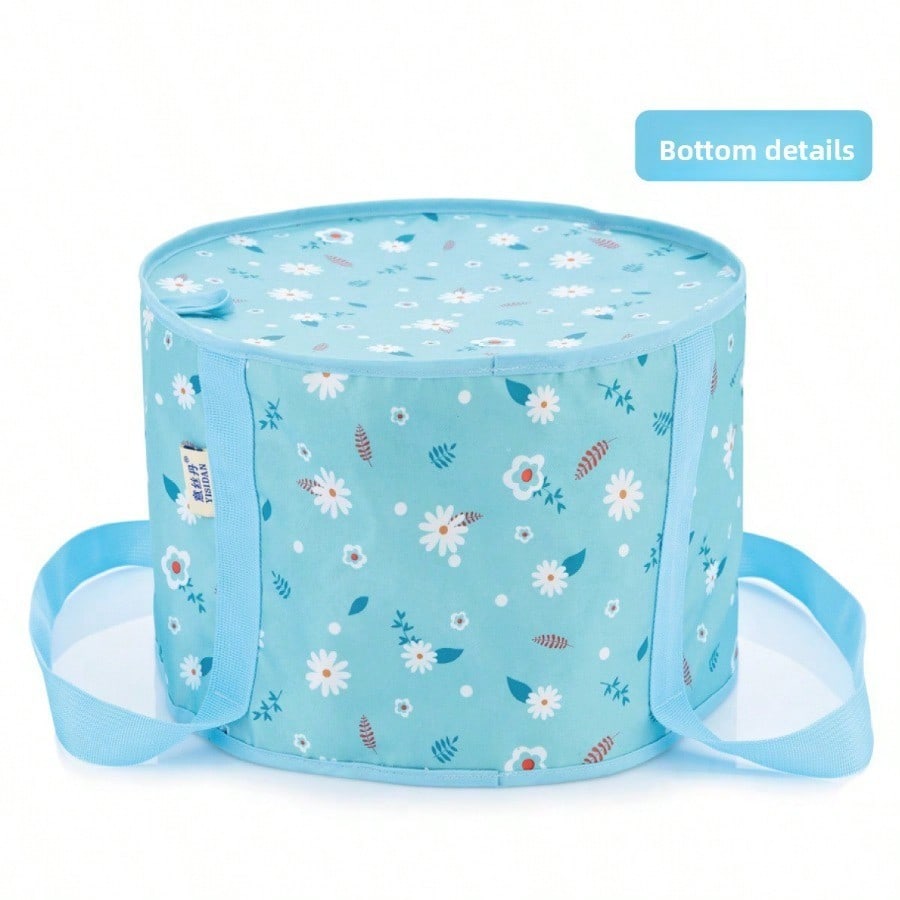 Foldable Basin Portable Travel Laundry Washbasin Foot Soaking Bag Bucket Travel Basin