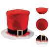 Christmas Top Hat Creative Decor Sturdy for Men Women Santa Claus Hat Xmas Hat for Cosplay Festivals Props Themed Party Dress up