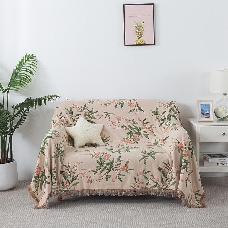 Four Layer Pure Cotton Gauze Air Conditioning Blanket Household Sofa Towel Office Multifunctional Sofa Blanket