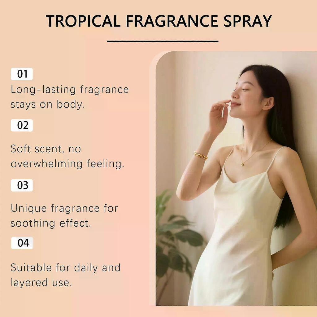 Roxelis Manila Manic Spray Profumato Tropicale, 50ml Eau de Parfum, Profumo Estivo da Spiaggia per Uomo & Donna