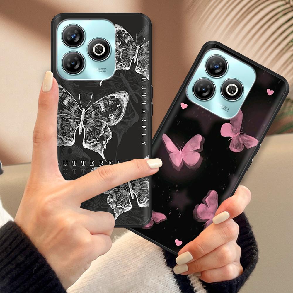 For ZTE Blade A75 4G Casing Phone Cases Cartoon Full Coverage Back Cover Soft Liquid Silicone Case For ZTE Blade A75 Cover A 75