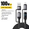 Essager 4 In 1 Digital Display USB Cable Type C 100W PD Fast Charging Wire For iPhone Macbook iPad Xiaomi Type C Lighting Cable