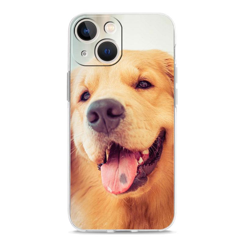 

Роскошный прозрачный чехол для телефона iPhone 15 14 13 12 11 Pro Max XS X XR 7 8 Plus прозрачный противоударный чехол Golden Retriever Friend iPhone 13