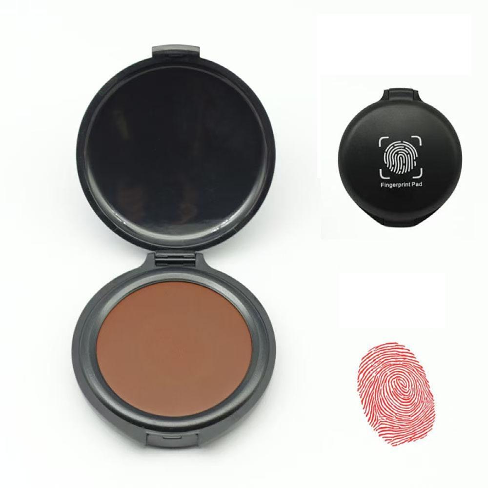 1Pcs Mini Stamp Pad Waterproof Thumbprint Ink Pad Fingerprint Ink Pad  Identification Security