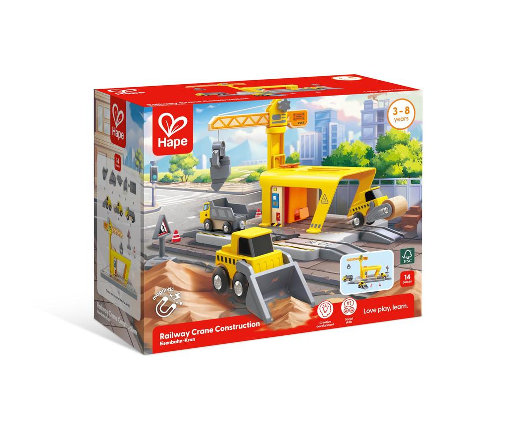 Hape Construction Vehicle Set E3878