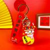 Creative Snake Year Keychain Lucky Cartoon Snake Pendant Fashion New Year Key Ring  Bag Charm