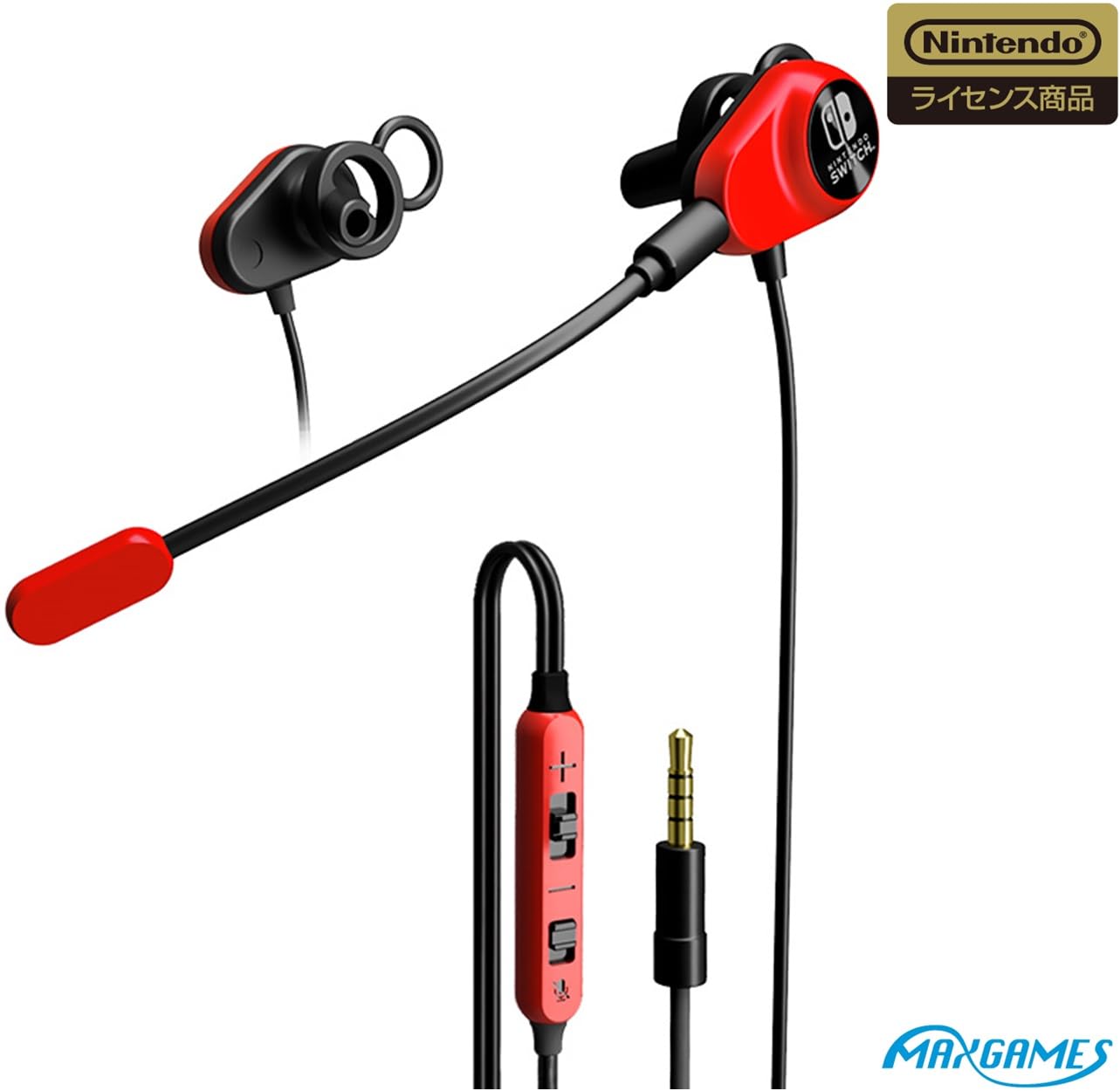

Лицензированные игровые наушники Nintendo Switch Dual Duct, красные [Продукт Nintendo]