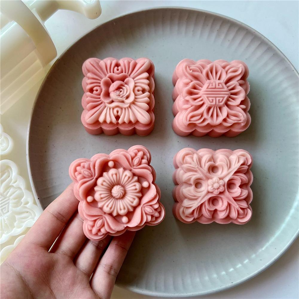 

Flower Pattern Moon Cake Mold 75g Pastry Mould Pastry Mould Kitchen