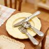 Miniature Cutlery Set Model Figure For 1/12 Doll House Landscape Accessories Detailed Realistic Kitchen Decoration Items