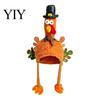 Party Photo Props Plush Turkey Hat, Thanksgiving Funny Trot Costume Accessories Novelty Headpiece for Women Men Holiday Celebration Creative
