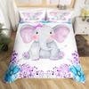 Color Elephant 3D Bedding Home Textiles Three-piece Set Bedding Duvet Cover