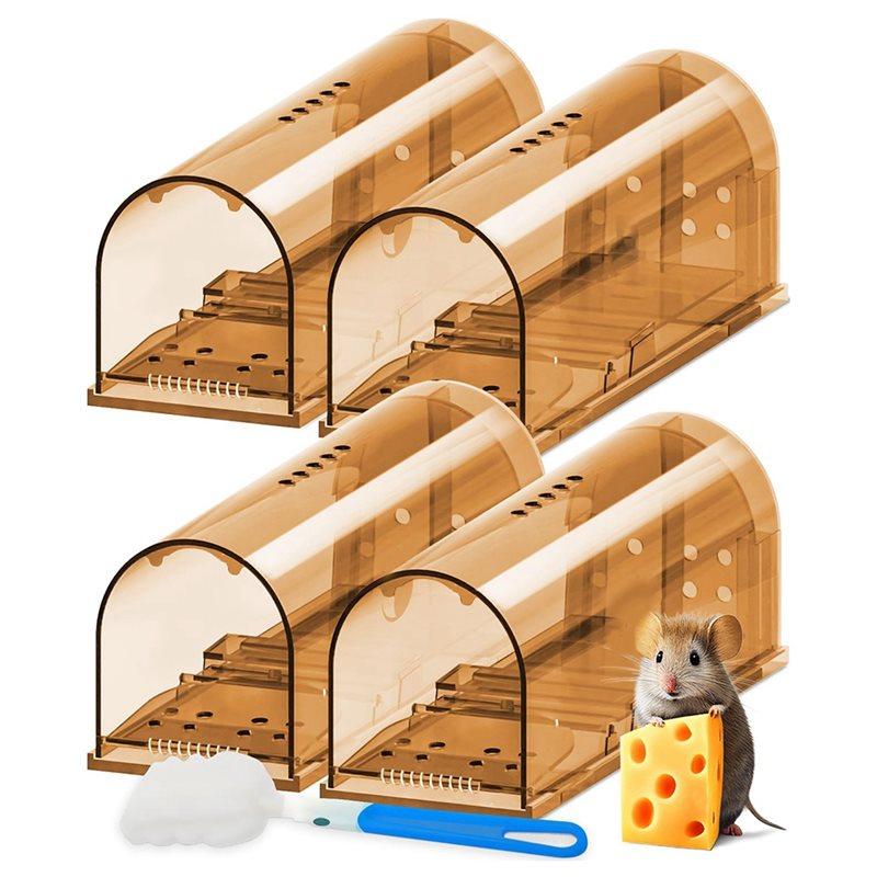 AS60-Высококачественные 4 шт. Пластиковые Клетки для Крыс, Ловушки для Крыс и Инструменты-Уничтожители Крыс