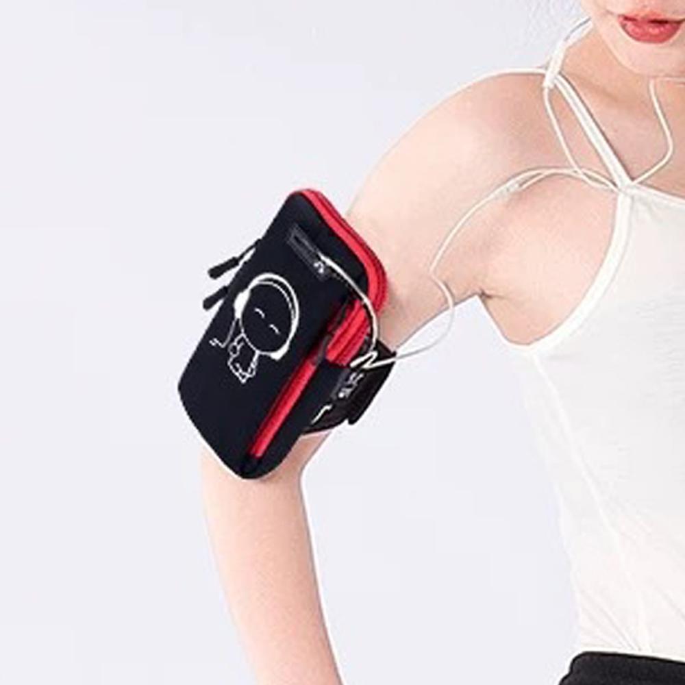 Lightweight Noctilucent Running Phone Bag Case Cover Portable Wrist Phone Bag Dustproof Shockproof Sports Arm Bag Running