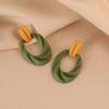 2pcs Summer Collection Flower Dangle Earrings Jewelry for Women with Hypoallergenic Plant Elements Style Stud Earrings Gifts