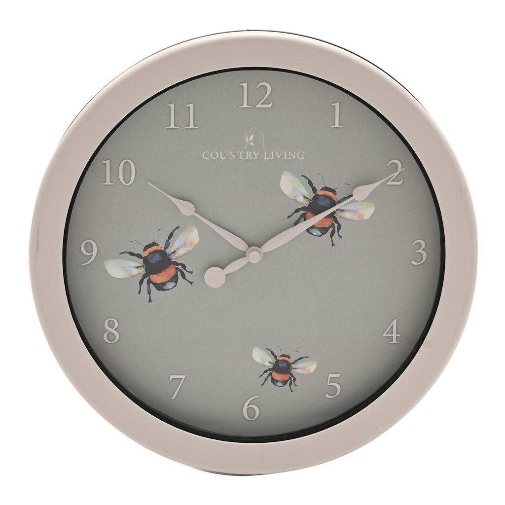 Country Living Outdoor Clock - Bee 26.5 Cm