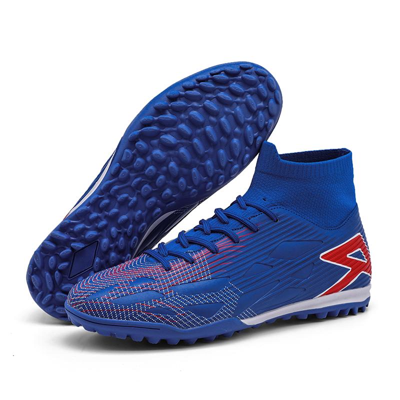 Football Shoes Male High-top Artificial Grassland Training Student Football Game Boots Children Football Boots