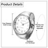 Ring Ring Watch Roman Analog Free Stainless Steel Ring Watch Simple Stylish Quartz Watch Gold Silver Fashion Accessory Birthday Christmas Day Present