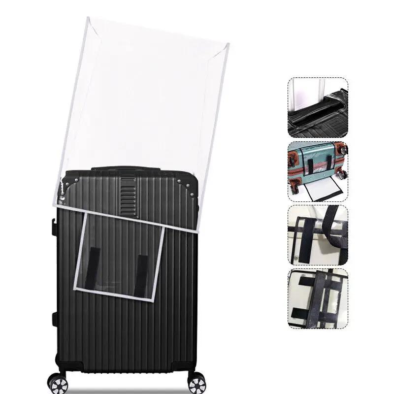 18-30 Inch Transparent Luggage Protector Waterproof Dust Rain Clear PVC Travel Luggage Trolley Durable Suitcase Cover