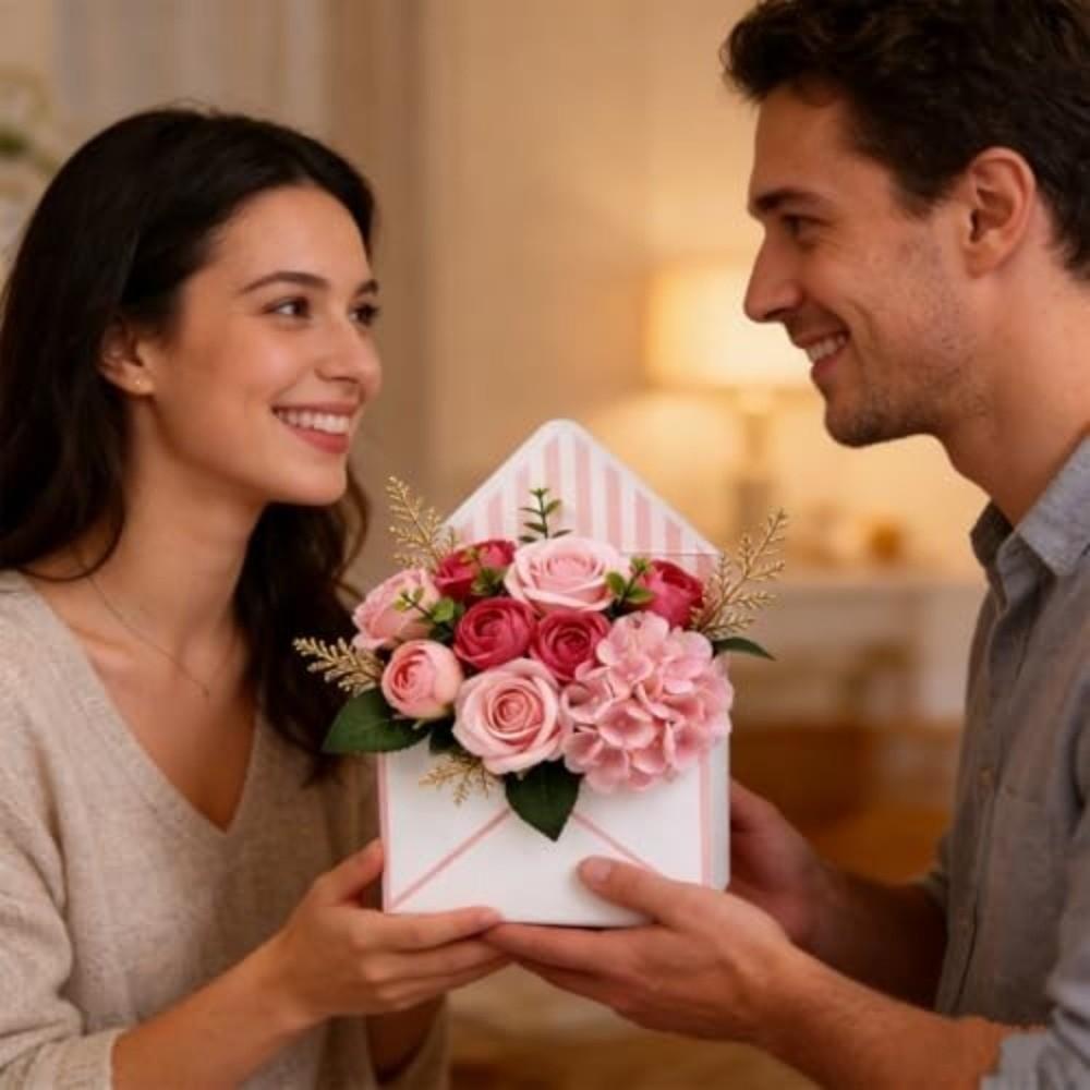 DIY Bouquet Envelope Box Folding Flower Bouquet Paper Boxes Valentine's Day