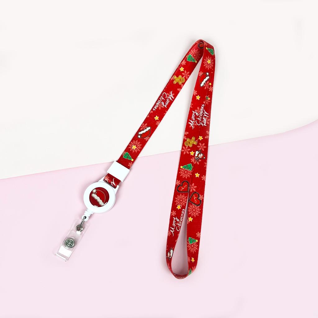 Cartoon Teleskopische Leichtziehbare Schnalle Lanyard Studenten Anti-Verlust Kartenhalter Halsband Langes Seil Arbeits Namensschild Namensschild Lanyard