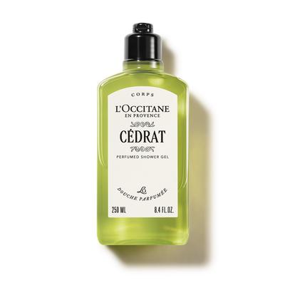 L'OCCITANE Cédrat Perfumed Shower Gel, 250mL, Body Wash, Popular Gift for Men and Women, Birthday Gift