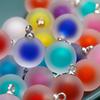10Pcs/Lot Resin Frosted Round Pendants Charms for DIY Bracelet Earrings Necklace Pendant Jewelry Making Accessories Supplies