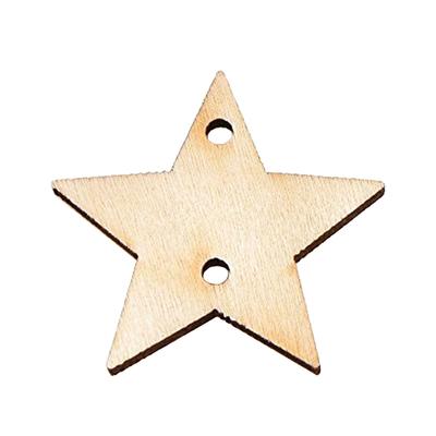 100 Pack Wood Slices Hanging Ornaments Polished Pendant Gifts Blank Round Heart Natural Wooden Cutout Handmade for Wedding Party