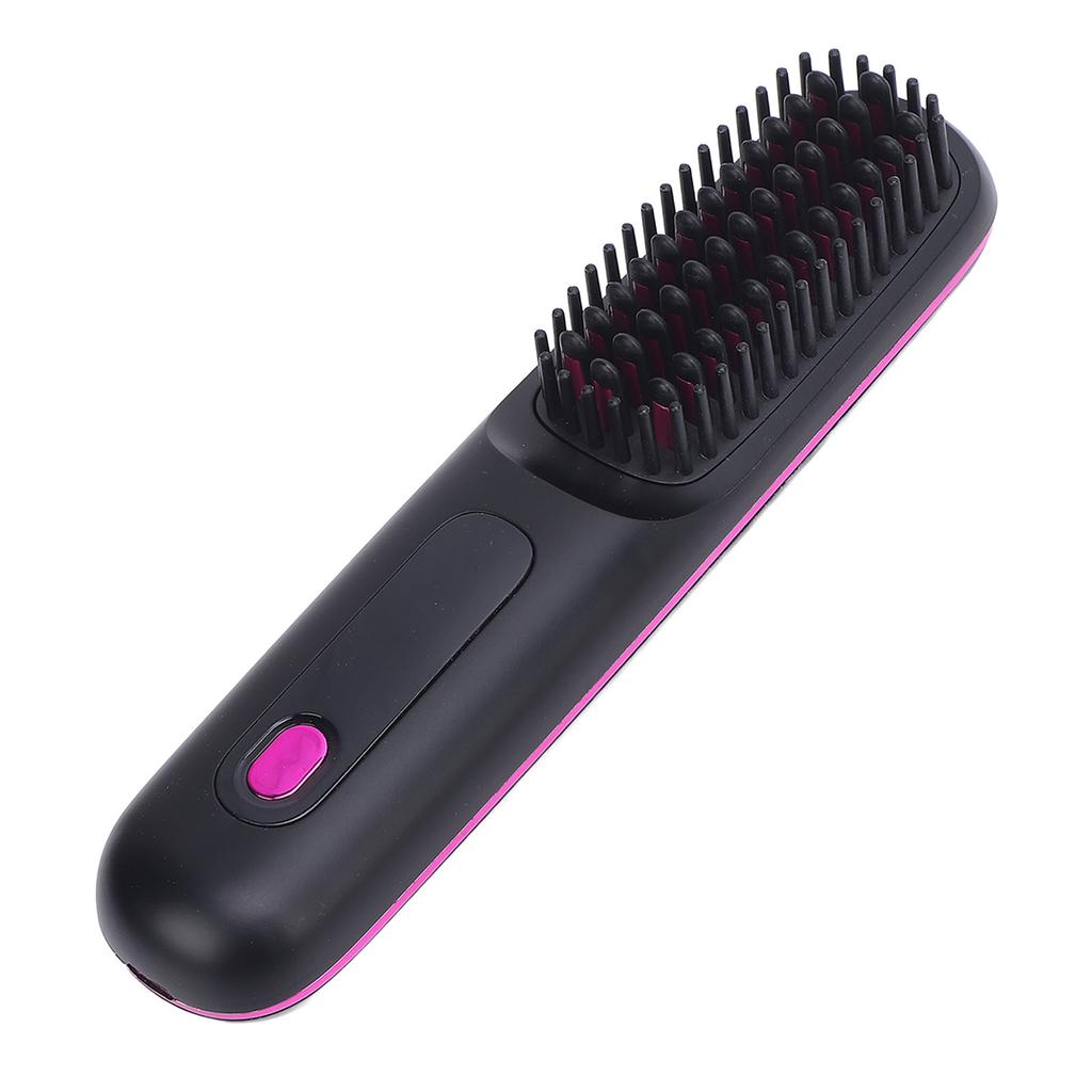 Cordless Hair Straightening Comb Negative Ionic Hair Straightening Curling Brush for Home and