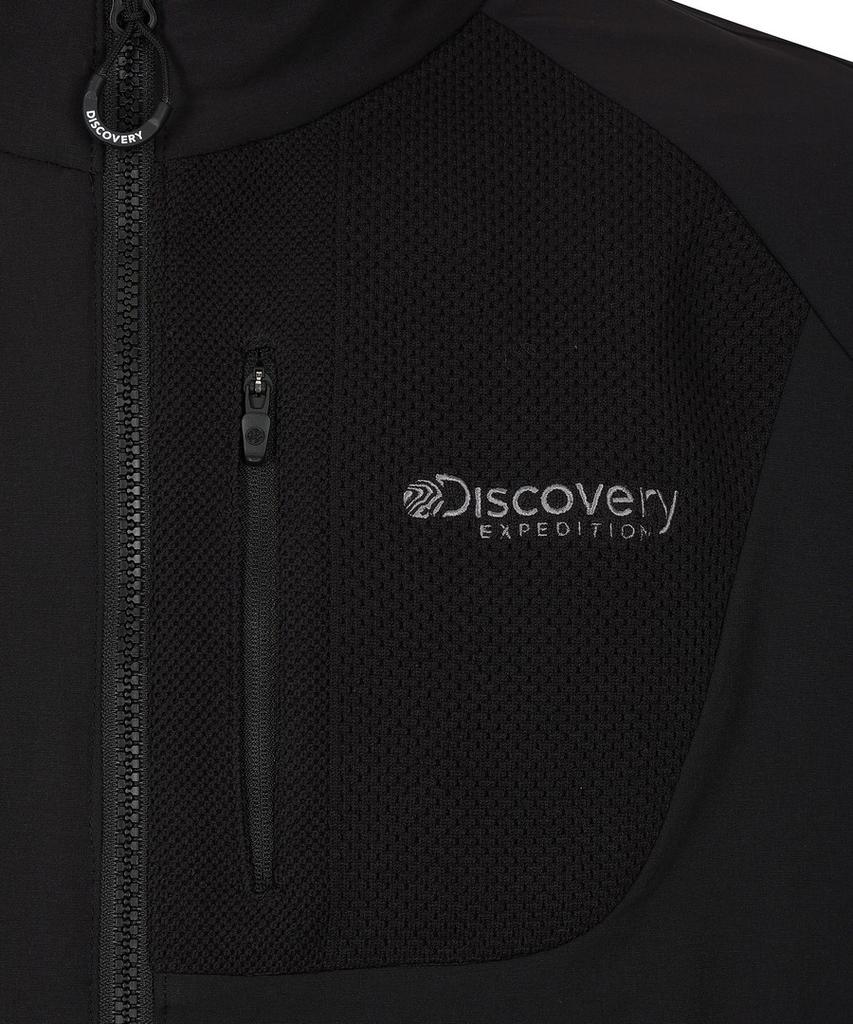 Discovery Expedition Men'S Outdoor Woven High-Neck Training Jacket (Black)