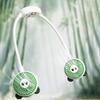 Hanging Neck Fan with Dual Adjustable Panda Heads 3-Speed Wind Cooling Hands-Free Hanging Design USB Rechargeable Sports Cooling Neck Fan