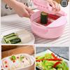 13-piece Kitchen Vegetable Cutter Dicer Shredded Sliced Fruit Divider Upgrade Storage Box for Salad Potato Tomato