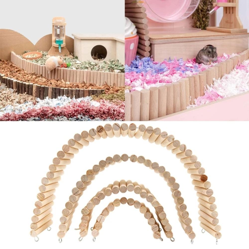 

Wooden Cage Accessories Ladder Parrot Climbing Rope Climbed Perch Stand