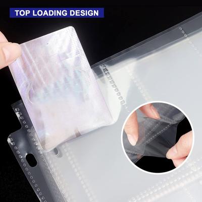 30 Stück 9-Taschen-Kartenhüllen Sammelkartenordnerhalter Transparent