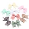 20pcs 4x6cm Satin Ribbon Bows Colorful Swallowtail Bow Flower For DIY Handmade Wedding Party Clothing Headwear Gifts Decoration