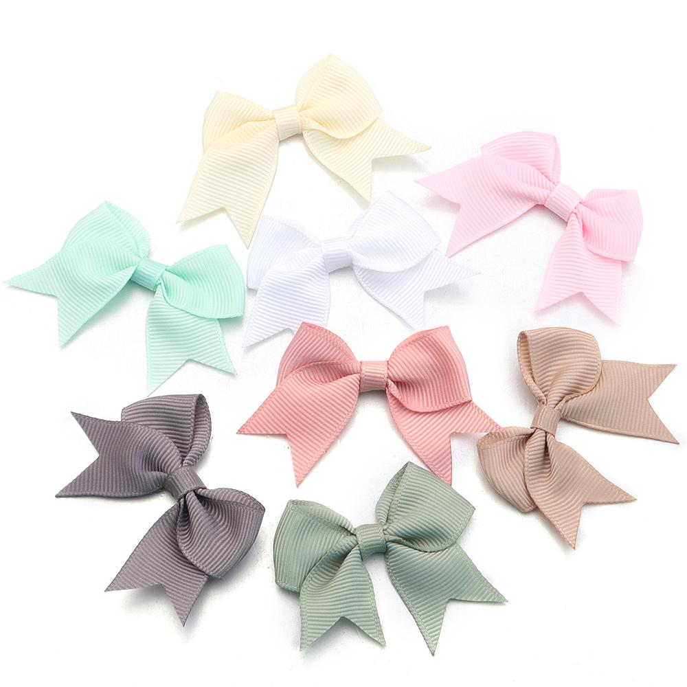 20pcs 4x6cm Satin Ribbon Bows Colorful Swallowtail Bow Flower For DIY Handmade Wedding Party Clothing Headwear Gifts Decoration