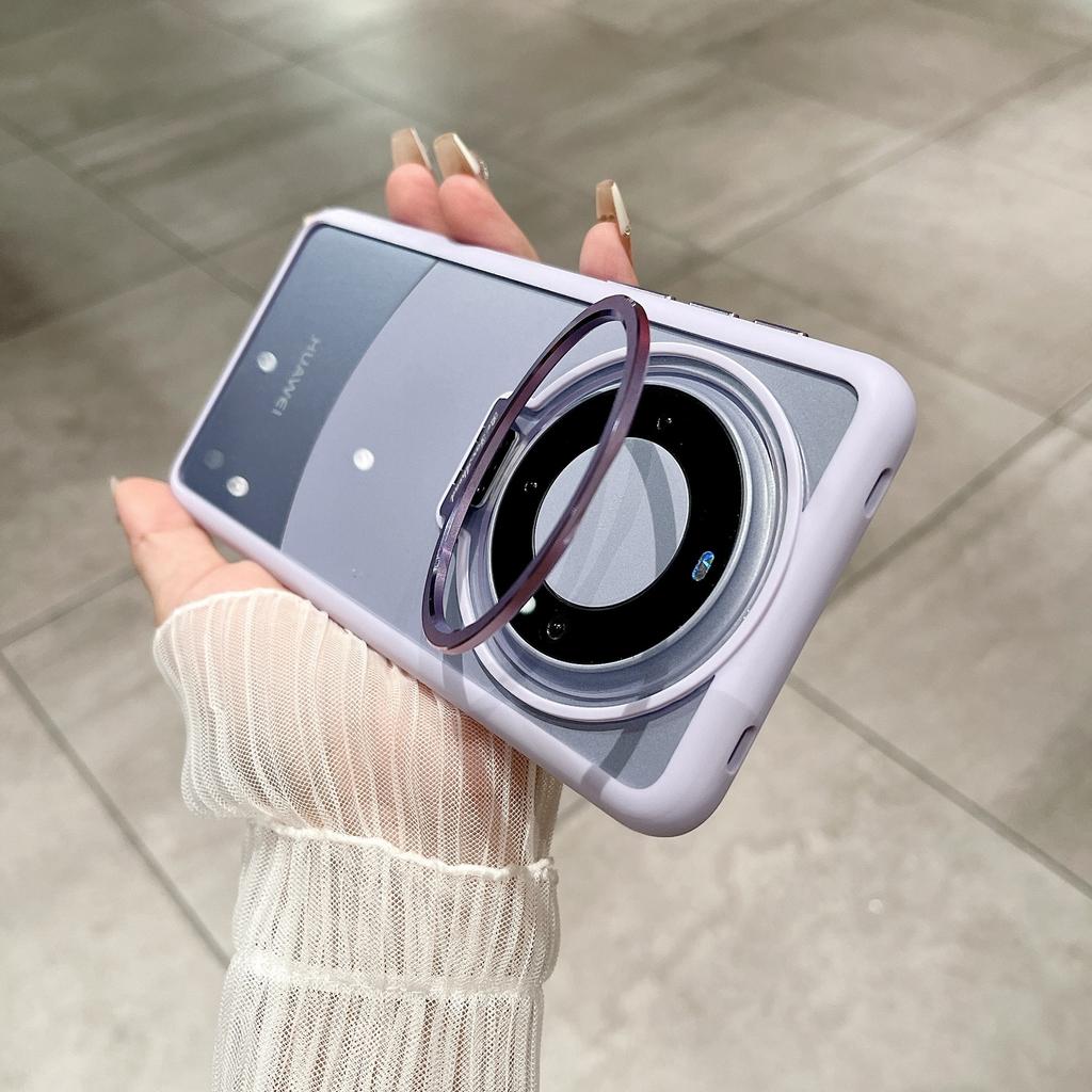 Metal Lens Frame Bracket Is Suitable for Huawei Mate60pro+ Phone Case and Mate50 Transparent Dust-proof Net Protective Cover