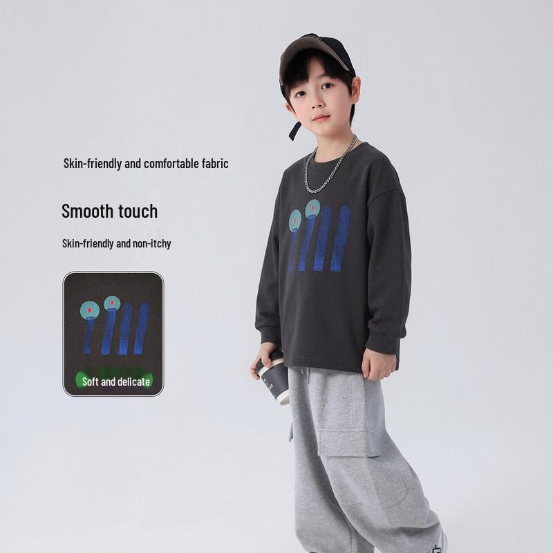 Kids' Cotton Long-Sleeve Print T-Shirt