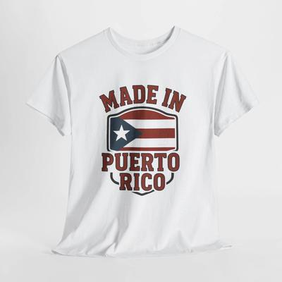 T-Shirt 'Made In Puerto Rico', Hispano-Kultur, Geschenk für stolze Puertoricaner