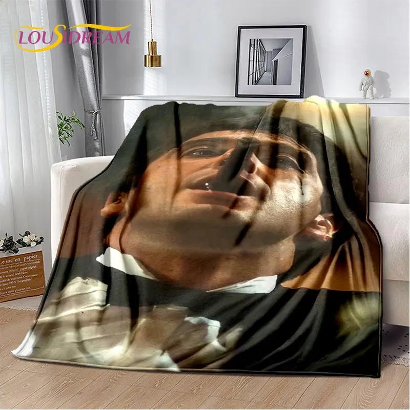 Film Scarface Tony 3D-Druck Weiche Plüschdecke, Flanelldecke Überwurfdecke für Wohnzimmer Schlafzimmer Bett Sofa Picknick Abdeckung