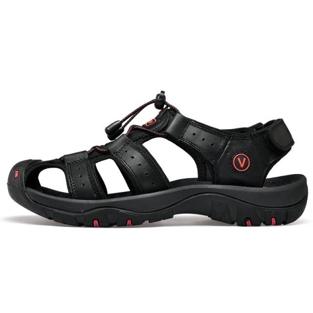 Genuine Leather Men Shoes Summer New Large Size Men 'S Sandals Men Sandals Fashion Sandals Slippers Big Size